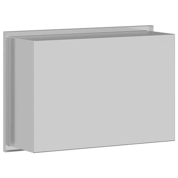 Grote foto vidaxl douche niche zilver 30 x 20 x 9.5 cm roestvrij staal huis en inrichting complete badkamers