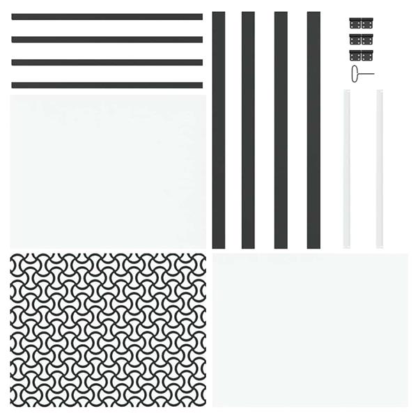 Grote foto vidaxl binnen deur zwart 93 x 201.5 cm gehard glas en aluminium doe het zelf en verbouw deuren en horren