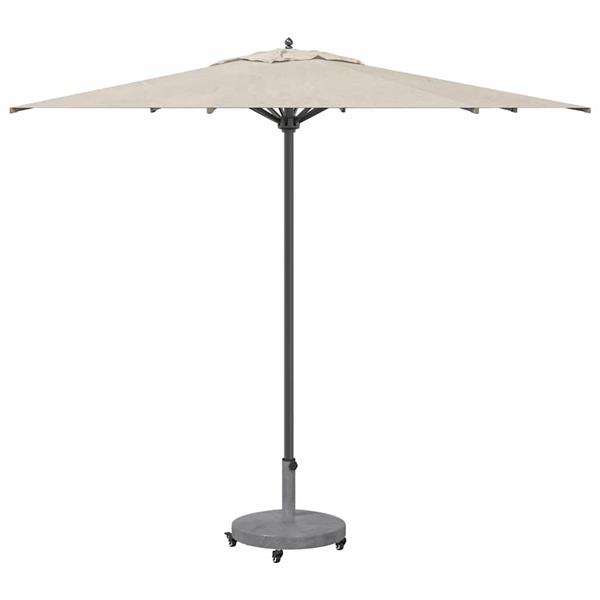 Grote foto vidaxl buiten parasols donkerhout 48 x 48 x 32.5 cm staal beton tuin en terras overige tuin en terras