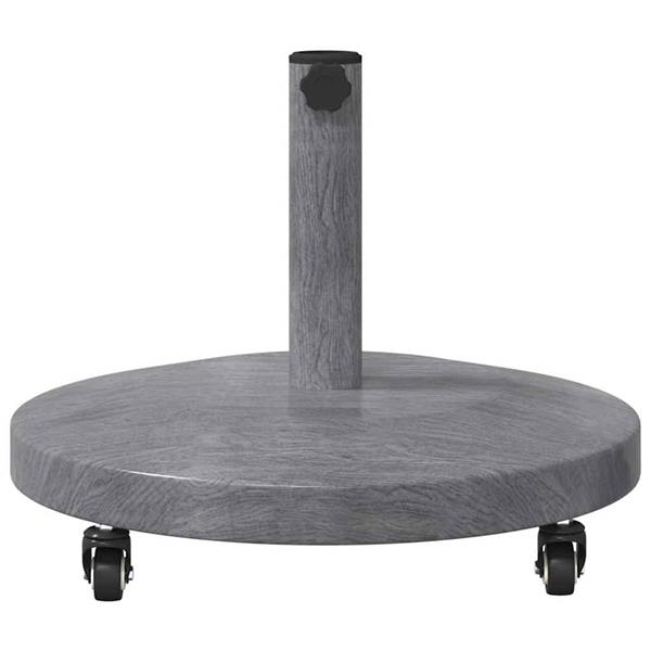 Grote foto vidaxl buiten parasols donkerhout 48 x 48 x 32.5 cm staal beton tuin en terras overige tuin en terras