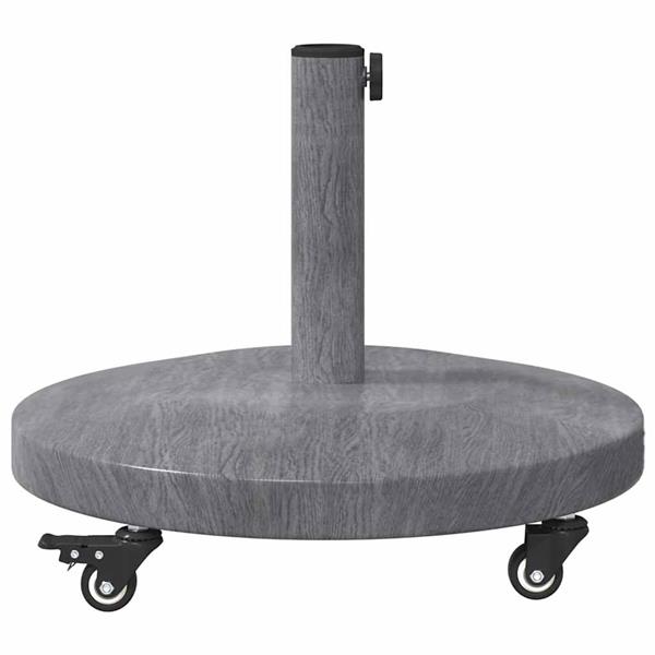 Grote foto vidaxl buiten parasols donkerhout 48 x 48 x 32.5 cm staal beton tuin en terras overige tuin en terras