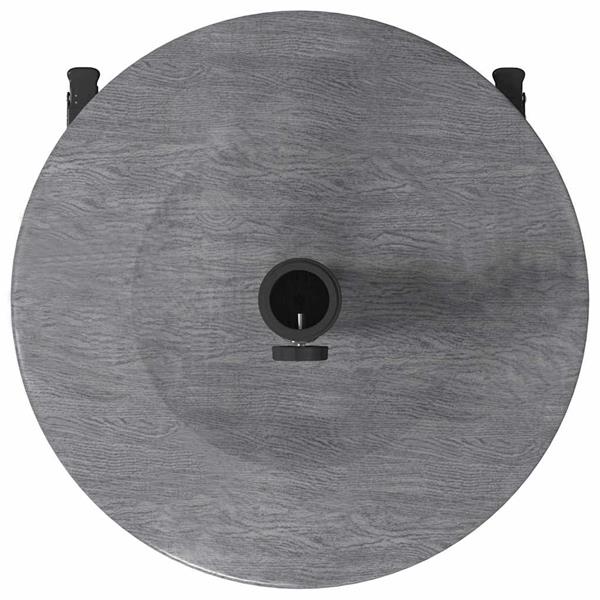 Grote foto vidaxl buiten parasols donkerhout 48 x 48 x 32.5 cm staal beton tuin en terras overige tuin en terras