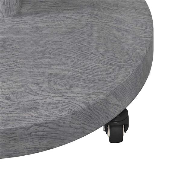 Grote foto vidaxl buiten parasols donkerhout 48 x 48 x 32.5 cm staal beton tuin en terras overige tuin en terras