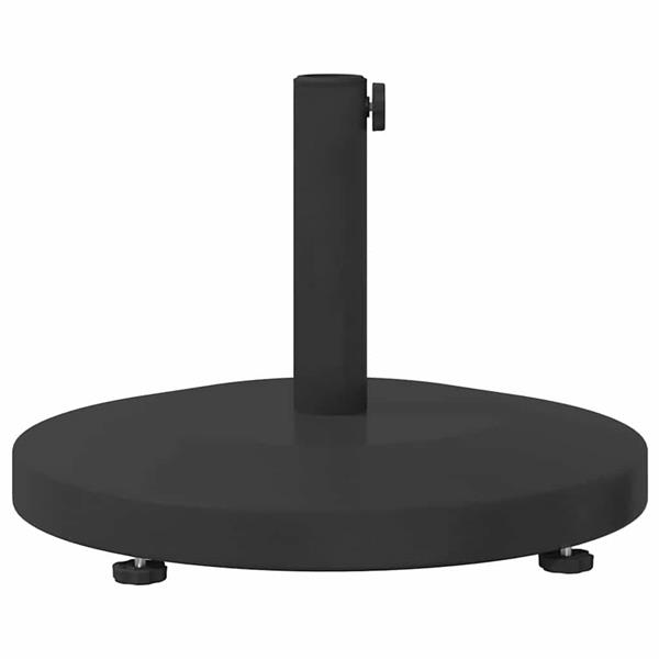 Grote foto vidaxl buiten parasols zwart 48 x 48 x 32 cm staal beton tuin en terras overige tuin en terras