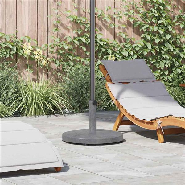 Grote foto vidaxl buiten parasols donkerhout 48 x 48 x 32 cm staal beton tuin en terras overige tuin en terras