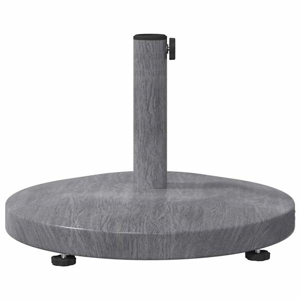 Grote foto vidaxl buiten parasols donkerhout 48 x 48 x 32 cm staal beton tuin en terras overige tuin en terras