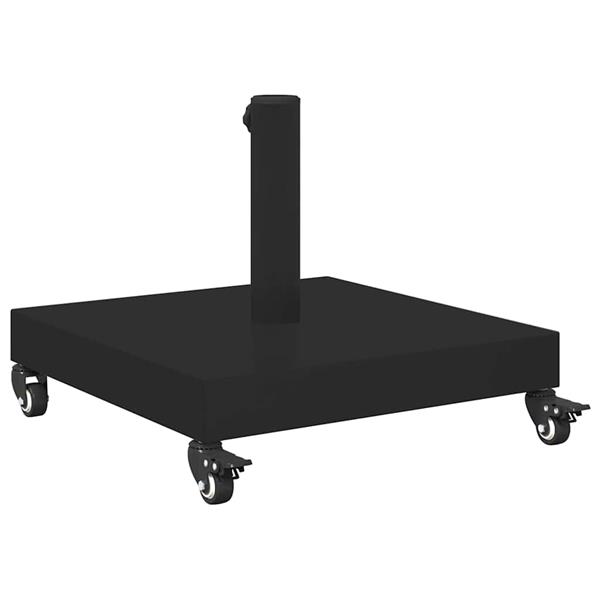 Grote foto vidaxl buiten parasols zwart 45 x 45 x 32 cm staal beton tuin en terras overige tuin en terras
