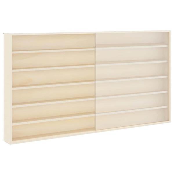 Grote foto vidaxl houten verzameldisplaycase bruin 100 x 8 5 x 54 cm multiplex huis en inrichting woningdecoratie