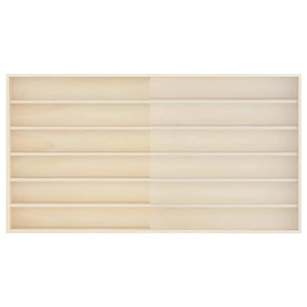 Grote foto vidaxl houten verzameldisplaycase bruin 100 x 8 5 x 54 cm multiplex huis en inrichting woningdecoratie
