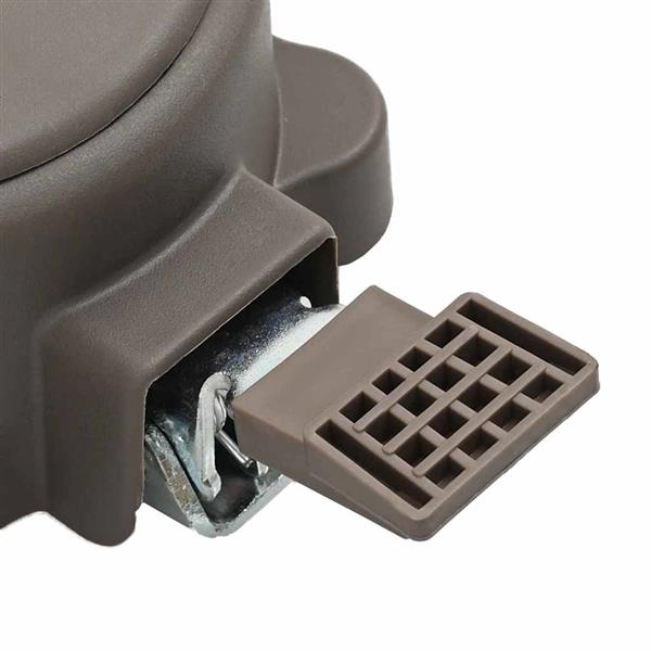 Grote foto vidaxl 360 graden draaipedal zilver 21 5 x 14 x 6 cm staal tuin en terras overige tuin en terras