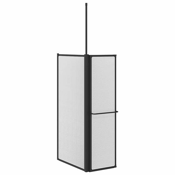 Grote foto vidaxl douchescherm vouw other zwart 120 x 70 x 137 cm aluminium doe het zelf en verbouw sanitair