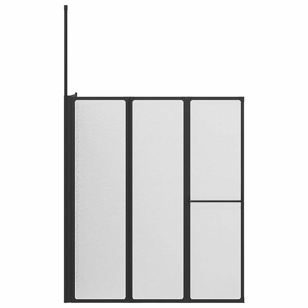 Grote foto vidaxl douchescherm vouw other zwart 120 x 70 x 137 cm aluminium doe het zelf en verbouw sanitair