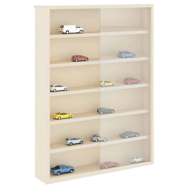 Grote foto vidaxl houten verzameldisplaycase bruin 40 x 8.5 x 54 cm multiplex huis en inrichting woningdecoratie