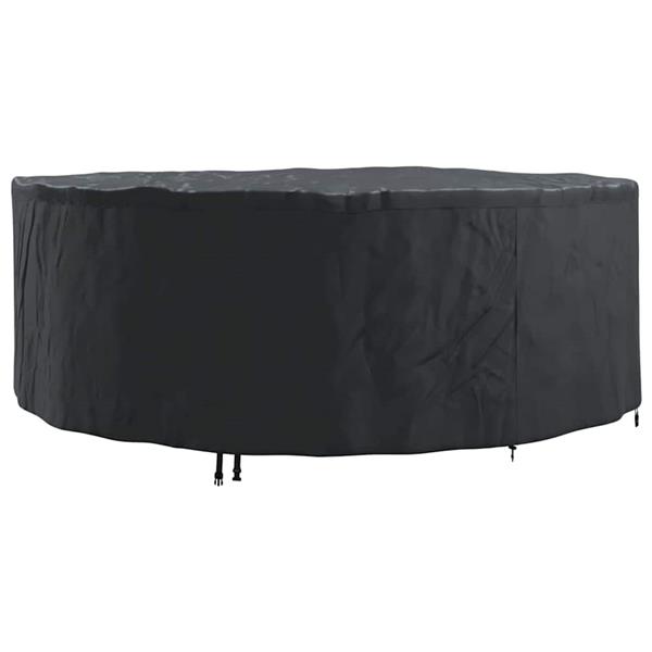 Grote foto vidaxl buitenmeubelhoes zwart 244 x 244 x 85 cm 420d oxford stof tuin en terras tuinmeubelen