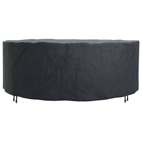 Grote foto vidaxl buitenmeubelhoes zwart 244 x 244 x 85 cm 420d oxford stof tuin en terras tuinmeubelen