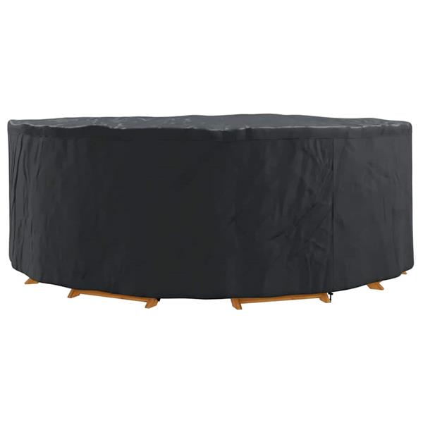 Grote foto vidaxl buitenmeubelhoes zwart 244 x 244 x 85 cm 210d oxford stof tuin en terras tuinmeubelen