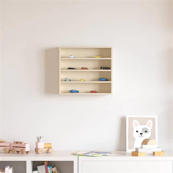 Grote foto vidaxl houten verzameldisplaycase bruin 40 x 8 5 x 37 cm multiplex huis en inrichting woningdecoratie