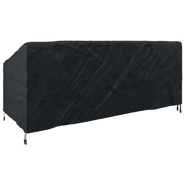 Grote foto vidaxl buitenmeubelhoes zwart 220 x 100 x 89 cm 420d oxford stof tuin en terras tuinmeubelen