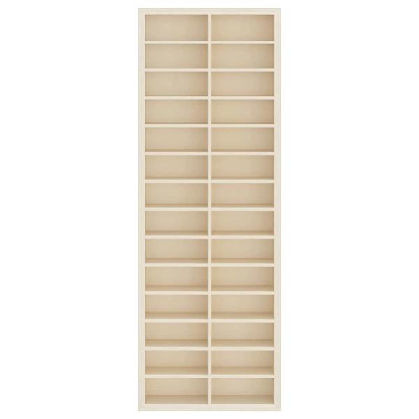 Grote foto vidaxl display case met opslag bruin 21 x 4 5 x 59 cm bewerkt hout huis en inrichting woningdecoratie