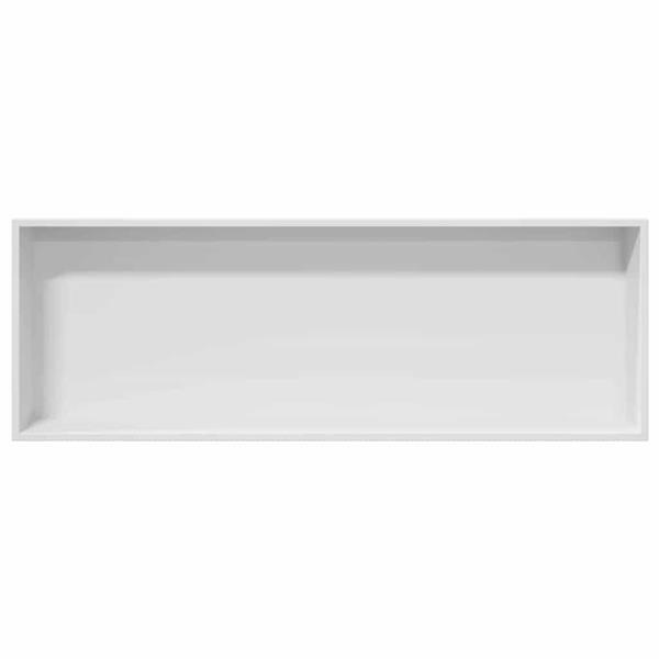 Grote foto vidaxl douche niche wit 90 x 30 x 9.5 cm roestvrij staal huis en inrichting complete badkamers