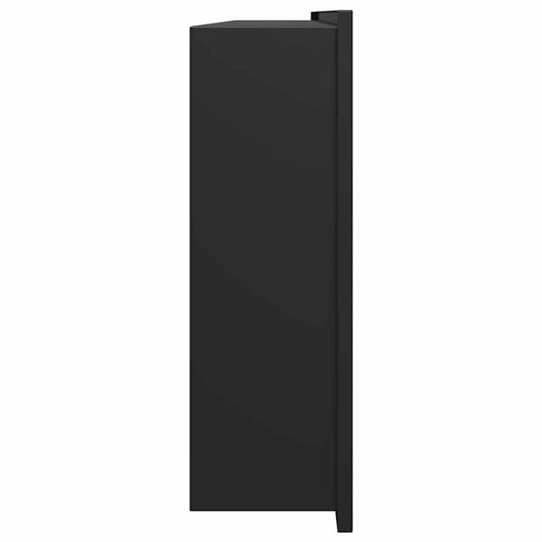 Grote foto vidaxl douche niche zwart 90 x 30 x 9.5 cm roestvrij staal huis en inrichting complete badkamers