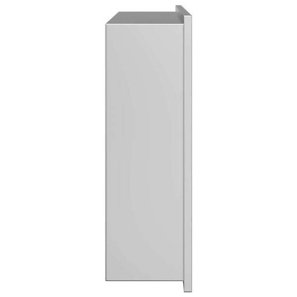Grote foto vidaxl douche niche zilver 45 x 30 x 9.5 cm roestvrij staal huis en inrichting complete badkamers
