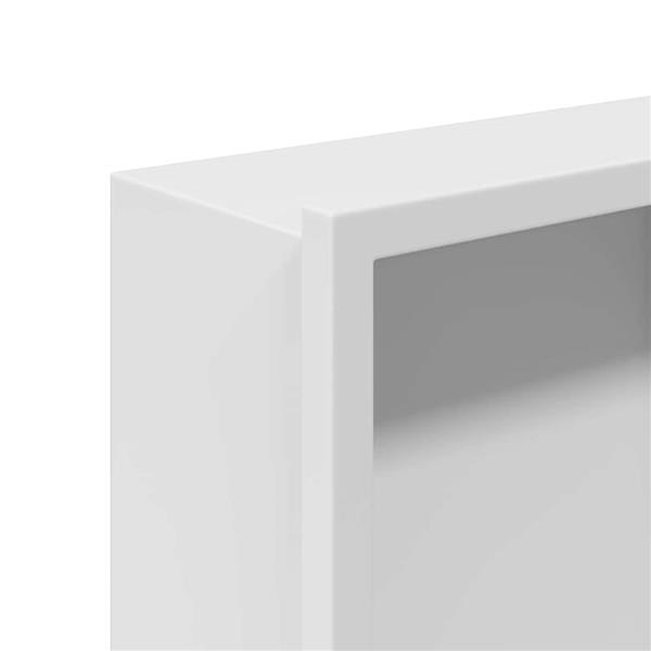 Grote foto vidaxl douche niche wit 45 x 30 x 9.5 cm roestvrij staal huis en inrichting complete badkamers