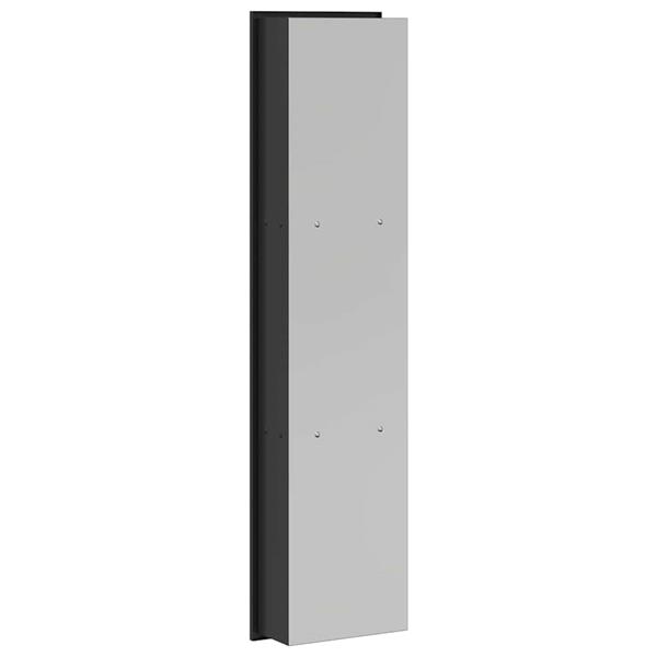 Grote foto vidaxl douche niche zwart 90 x 20 x 9.5 cm roestvrij staal huis en inrichting complete badkamers