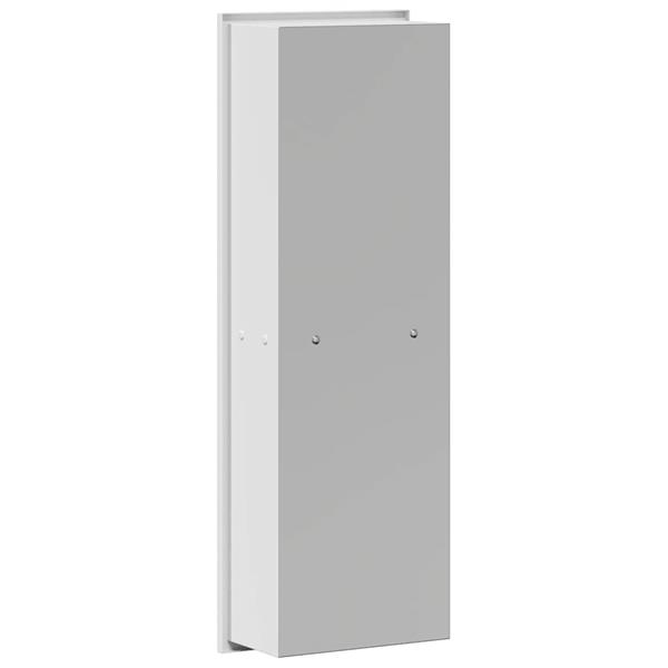 Grote foto vidaxl douche niche wit 60 x 20 x 9.5 cm roestvrij staal huis en inrichting complete badkamers