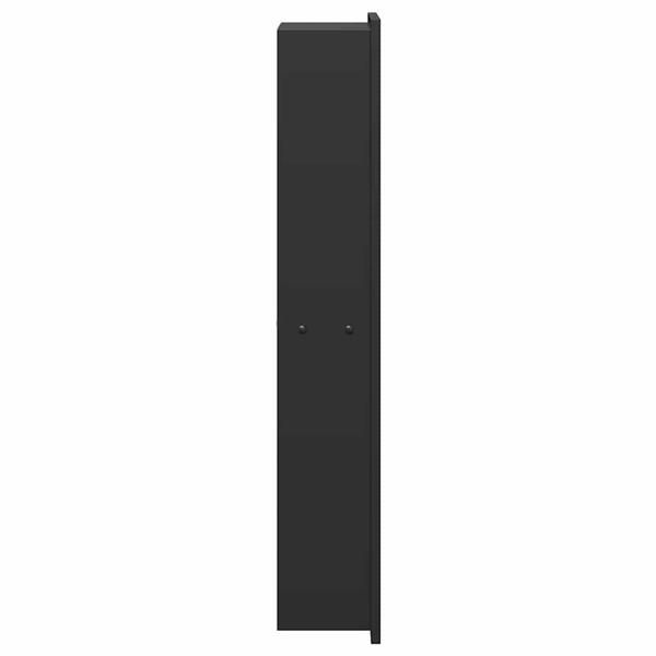 Grote foto vidaxl douche niche zwart 60 x 20 x 9.5 cm roestvrij staal huis en inrichting complete badkamers