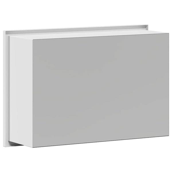 Grote foto vidaxl douche niche wit 30 x 20 x 9.5 cm roestvrij staal huis en inrichting complete badkamers