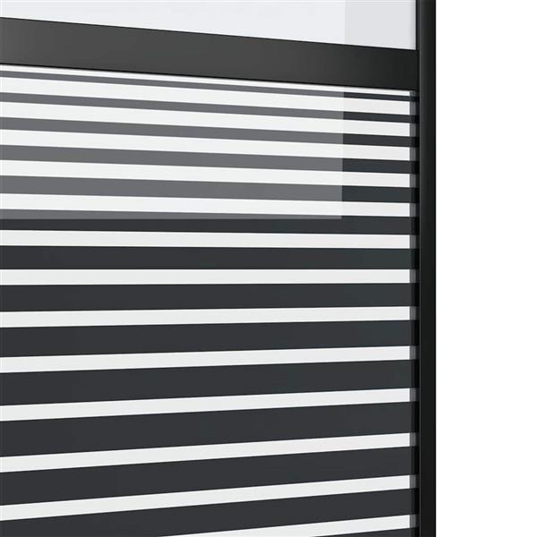 Grote foto vidaxl schuifdeur zwart 102.5 x 205 cm gehard glas en aluminium doe het zelf en verbouw deuren en horren