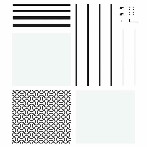 Grote foto vidaxl schuifdeur zwart 76 x 205 cm gehard glas en aluminium doe het zelf en verbouw deuren en horren