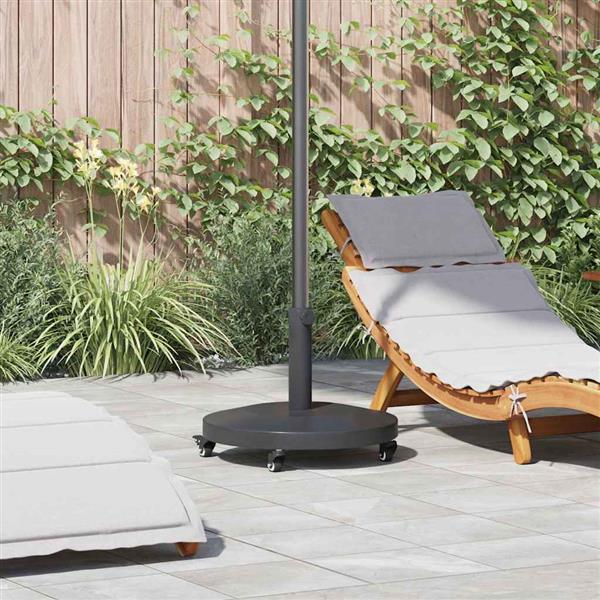 Grote foto vidaxl buiten parasols donkergrijs 48 x 48 x 32.5 cm staal beton tuin en terras overige tuin en terras