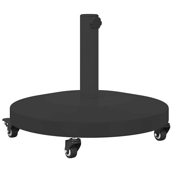 Grote foto vidaxl buiten parasols zwart 48 x 48 x 32.5 cm staal beton tuin en terras overige tuin en terras