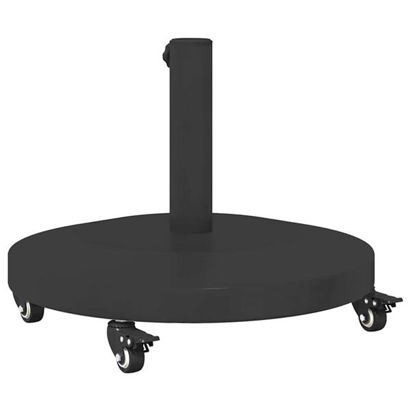 Grote foto vidaxl buiten parasols zwart 48 x 48 x 32.5 cm staal beton tuin en terras overige tuin en terras