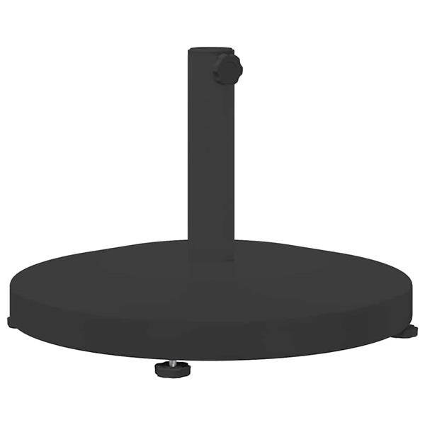 Grote foto vidaxl buiten parasols zwart 48 x 48 x 32 cm staal beton tuin en terras overige tuin en terras