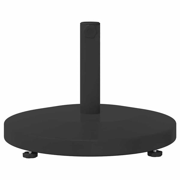 Grote foto vidaxl buiten parasols zwart 48 x 48 x 32 cm staal beton tuin en terras overige tuin en terras