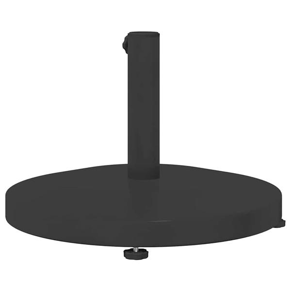 Grote foto vidaxl buiten parasols zwart 48 x 48 x 32 cm staal beton tuin en terras overige tuin en terras