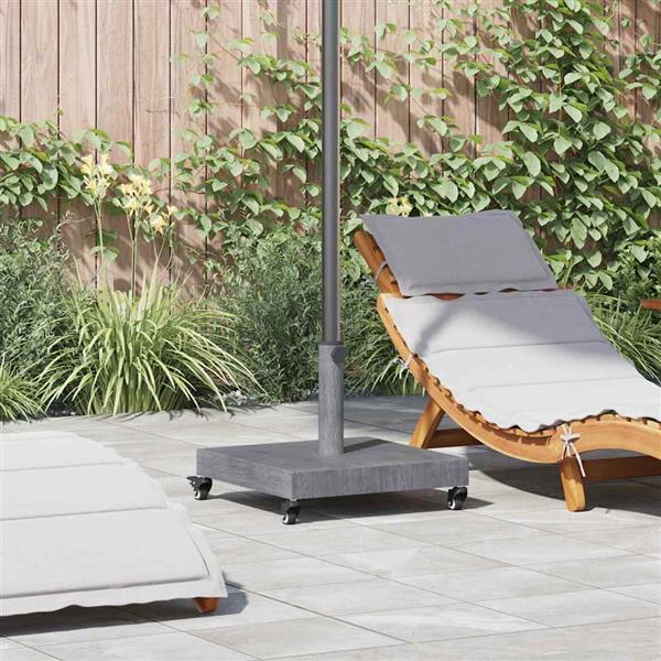Grote foto vidaxl buiten parasols donkerhout 45 x 45 x 32 cm staal beton tuin en terras overige tuin en terras