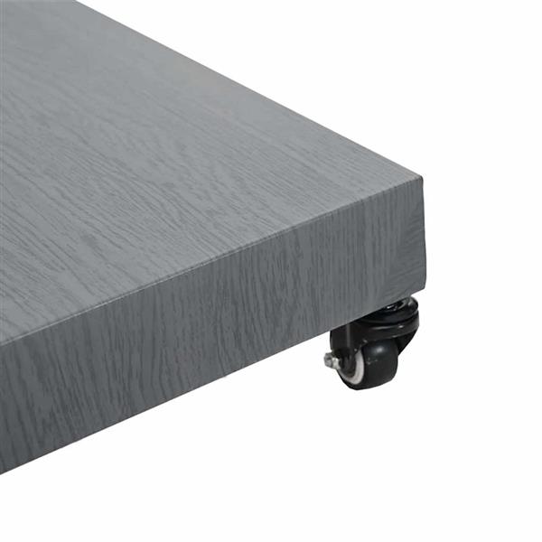Grote foto vidaxl buiten parasols donkerhout 45 x 45 x 32 cm staal beton tuin en terras overige tuin en terras