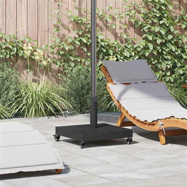 Grote foto vidaxl buiten parasols zwart 45 x 45 x 32 cm staal beton tuin en terras overige tuin en terras