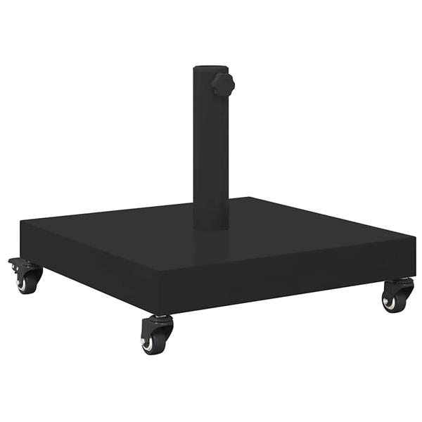 Grote foto vidaxl buiten parasols zwart 45 x 45 x 32 cm staal beton tuin en terras overige tuin en terras