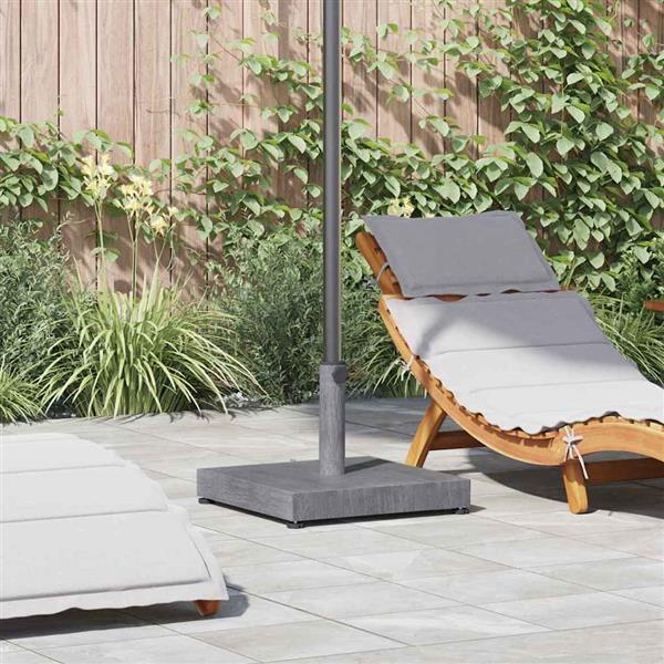 Grote foto vidaxl buiten parasols donkerhout 45 x 45 x 31.5 cm staal beton tuin en terras overige tuin en terras