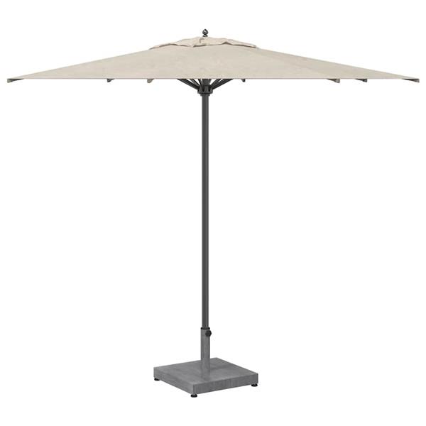 Grote foto vidaxl buiten parasols donkerhout 45 x 45 x 31.5 cm staal beton tuin en terras overige tuin en terras