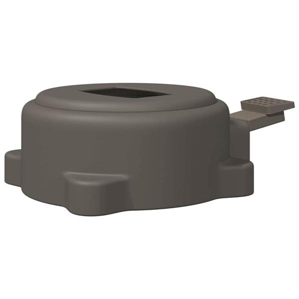 Grote foto vidaxl 360 graden draaipedal zilver 21 5 x 14 x 6 cm staal tuin en terras overige tuin en terras