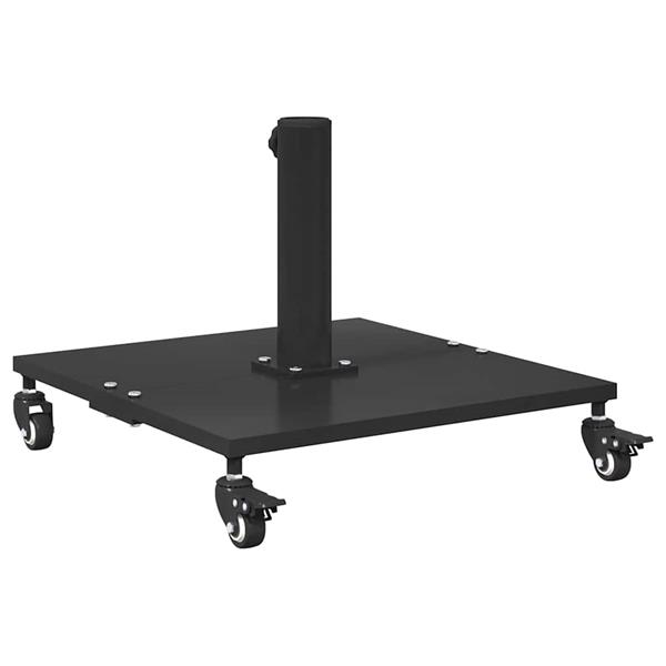 Grote foto vidaxl buiten parasols zwart 45 x 45 x 31.5 cm staal tuin en terras overige tuin en terras