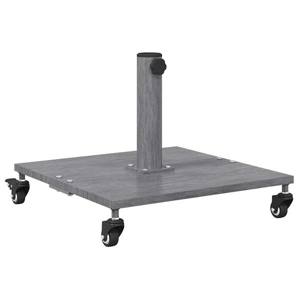 Grote foto vidaxl buiten parasols donkerhout 45 x 45 x 31.5 cm staal tuin en terras overige tuin en terras