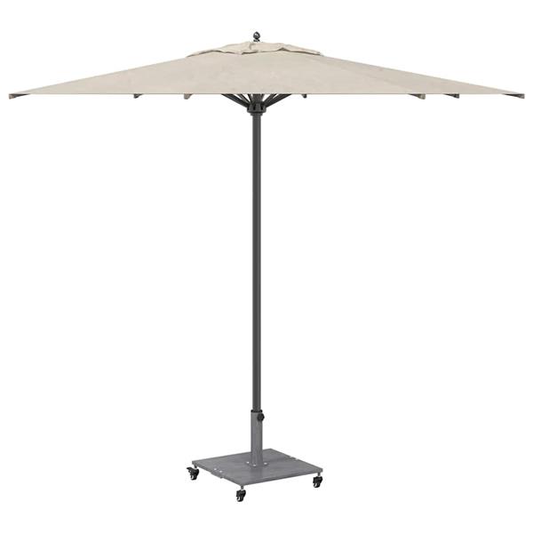 Grote foto vidaxl buiten parasols donkerhout 45 x 45 x 31.5 cm staal tuin en terras overige tuin en terras