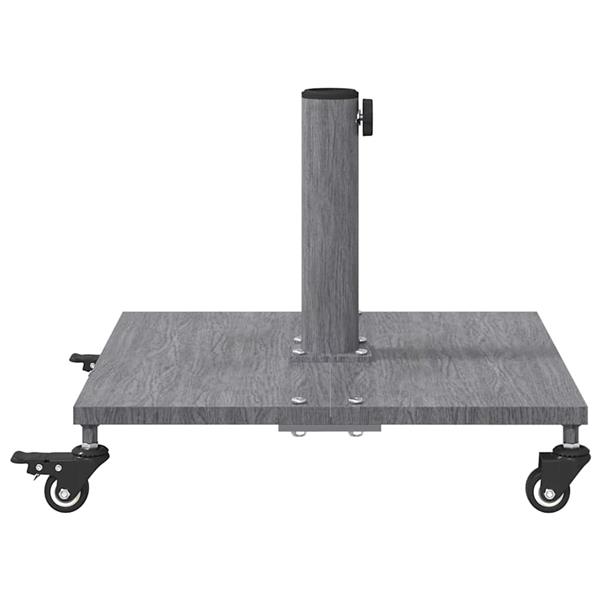 Grote foto vidaxl buiten parasols donkerhout 45 x 45 x 31.5 cm staal tuin en terras overige tuin en terras